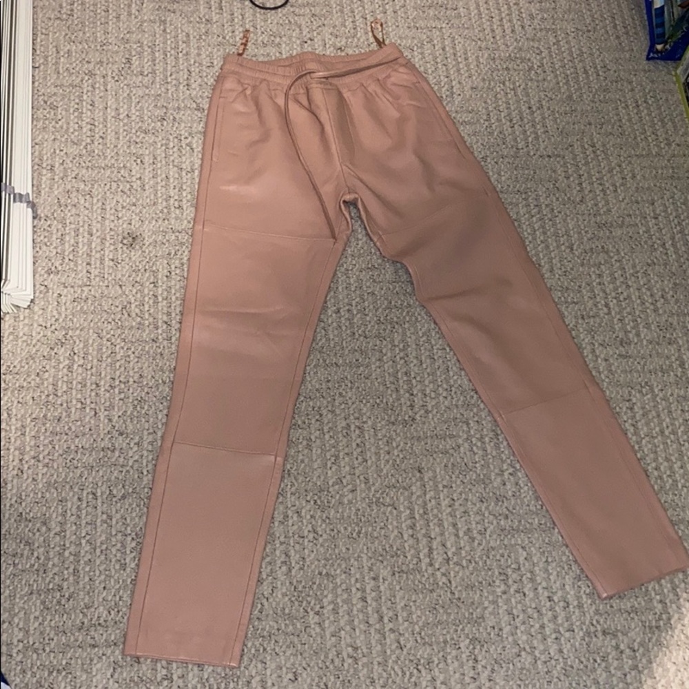 Zadig & Voltaire Pink Leather pants